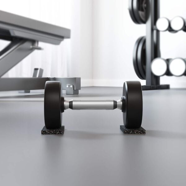 vidaXL Rullo in gomma Nero Gomma