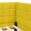 vidaXL Cornice del letto ad angolo Giallo 90 cm x 190 cm Velluto