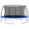 vidaXL Set Trampolino Rotondo 488x90 cm 150 kg
