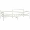 vidaXL Divano Letto con Materasso 90x200 cm Bianco in Legno di Pino