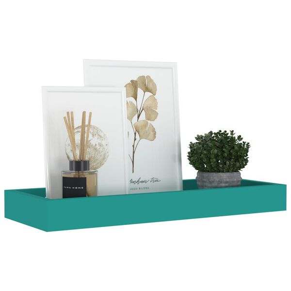 vidaXL Mensole Loggia 4 pz Blu 40x15x4 cm in MDF