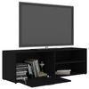 vidaXL Mobile Porta TV Nero 120x34x37 cm in Legno Multistrato