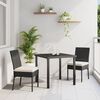 vidaXL Set da Pranzo per Giardino 5 pcs Nero Poly Rattan