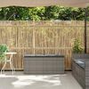 vidaXL Panca da Giardino con Cuscino Grigio 110x40x44 cm in Polyrattan