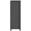 vidaXL Libreria Grigia 50x35x97 cm in Legno Massello di Pino