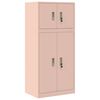 vidaXL Armadio 2 pz Rosa 60 x 40 x 130 cm Acciaio Bloccabile