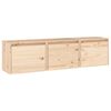 vidaXL Mobili Porta TV 3 pz in Legno Massello di Pino
