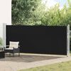 vidaXL Tenda Laterale Retrattile per Patio 600x160 cm Nera