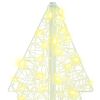 vidaXL Albero di Natale con 160 LED Bianco caldo 150 cm Acrilico