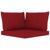 vidaXL Set Divani da Giardino 11 pz con Cuscini Rosso Vino