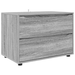 vidaXL Armadio 80 x 48 x 57 cm Legno ingegnerizzato Grigio Sonoma