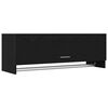 vidaXL Guardaroba Rovere Nero 100 x 32,5 x 35 cm Legno ingegnerizzato