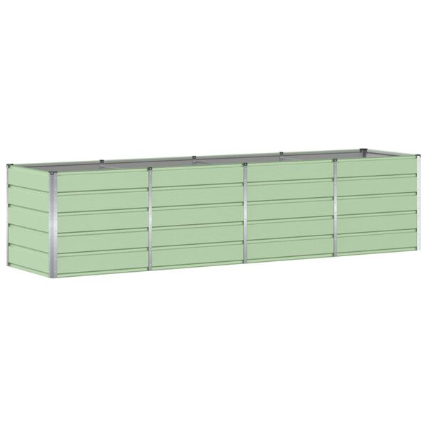 vidaXL Fioriera Verde 240 x 80 x 75 cm Acciaio