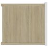 vidaXL Comodini 2pz Bianco Rovere Sonoma 40x30x30cm Legno Multistrato