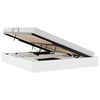 vidaXL Letto con Contenitore Bianco Puro 183 x 213 cm Similpelle
