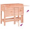 vidaxL Fioriera Giardino con Piano Pieghevole Legno Massello Douglas