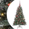 vidaXL Albero di Natale artificiale con 150 LED Verde 68 x 68 x 120 cm