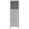 vidaXL Mobile da Bagno Grigio Cemento 30x30x95 cm in Legno Multistrato