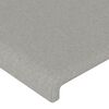 vidaXL Giroletto a Molle con Materasso Grigio Chiaro 90x190 cm Tessuto