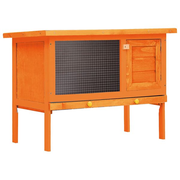 vidaXL Conigliera all'Aperto Casetta Piccoli Animali 1 Livello Legno