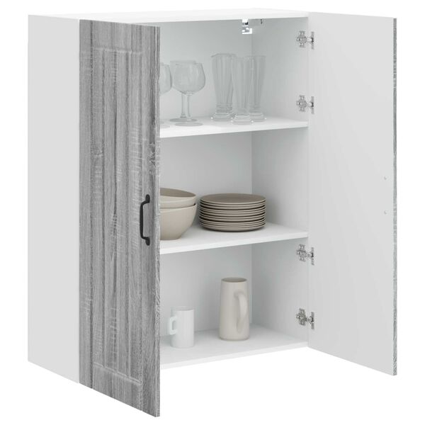 vidaXL Mobile da cucina Grigio Sonoma 80 x 31 x 100 cm