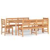 vidaXL Set da Pranzo per Giardino 5 pz in Legno Massello di Teak