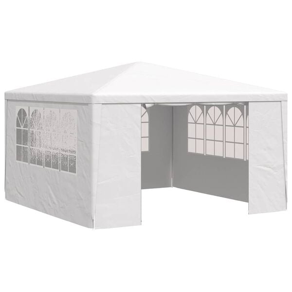 vidaXL Gazebo Professionale con Pareti 4x4 m Bianco 90 g/m²