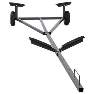 vidaXL Rimorchio per barche Argento 302 x 107 x 42 cm Acciaio