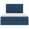 vidaXL Letto con contenitore e materasso Blu 140 x 200 cm Poliestere