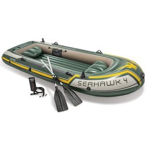 Intex Gommone Gonfiabile con Remi e Pompa Seahawk 4 Set
