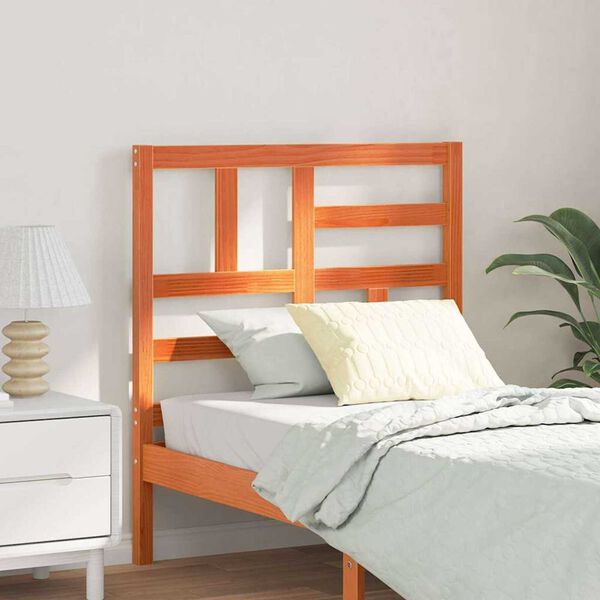 vidaXL Testiera del letto Marrone cerato 80,5 x 4 x 104 cm