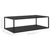 322903 vidaXL Coffee Table Black 120x60x35 cm Tempered Glass