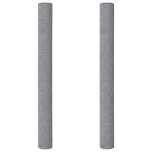 vidaXL Pile Antiscivolo da Pittore 2 pz 5 m 220 g/m&sup2; Grigio