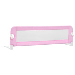 vidaXL Sponde Letto di Sicurezza Bambini Rosa 120x42cm in Poliestere