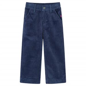 Pantaloni da Bambino in Velluto a Coste Blu Marino 116