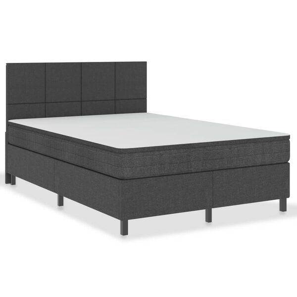 vidaXL Letto a Molle Grigio Scuro in Tessuto 180x200 cm