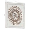 vidaXL Decorazione artistica 2 pcs Marrone e bianco 40 x 40 x 1,5 cm