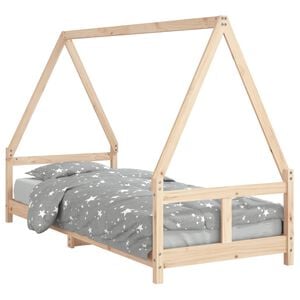 vidaXL Giroletto per Bambini 80x200 cm in Legno Massello di Pino
