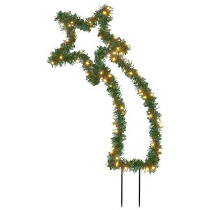 vidaXL Luce Decorativa Natale con Picchetti Stella Cadente 115LED 89cm