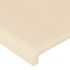 vidaXL Giroletto a Molle con Materasso Crema 90x190 cm in Tessuto