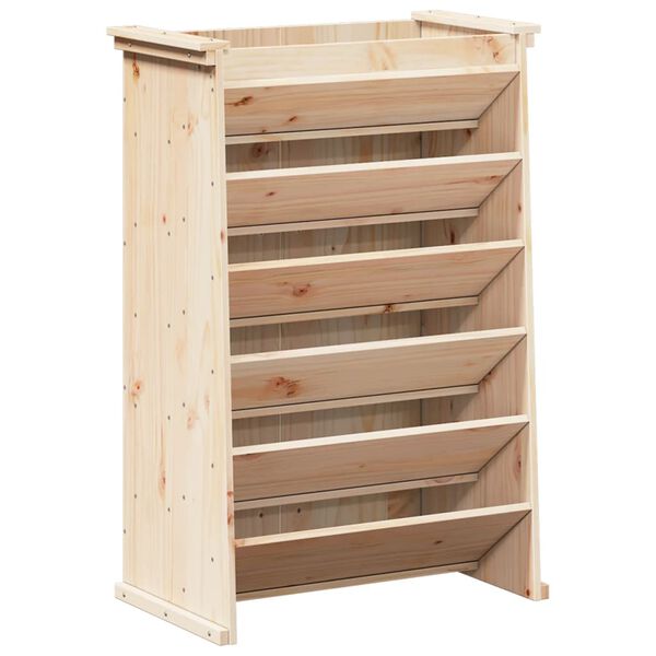 vidaXL Fioriera per Erbe 6 Ripiani 69x40x101,5cm Legno Massello Pino