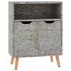 vidaXL Credenza Grigio Cemento 60x30x72 cm in Legno Multistrato