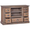 vidaXL Credenza 90x30x58 cm in Legno Massello di Teak