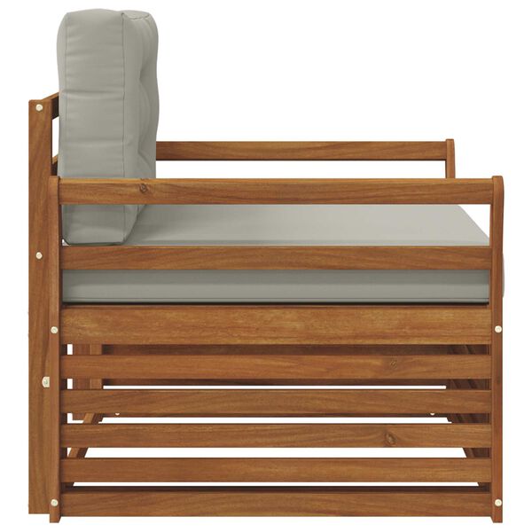 vidaXL Set di divani da esterno Legno di Acacia Massello e Poliestere