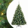 vidaXL Albero di Natale artificiale con 300 LED Verde 210 cm PE e PVC