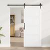 vidaXL Porta scorrevole ORKDAL Bianco 86 x 198,5 cm Pino massello