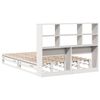 vidaXL Letto Libreria senza Materasso Bianco 160x200 cm Legno Massello