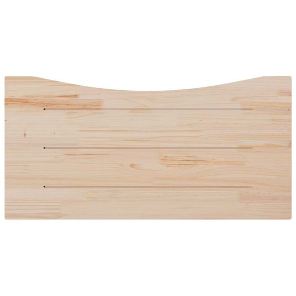 vidaXL Piano Scrivania 100x50x2,5 cm in Legno Massello di Pino