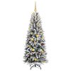 vidaXL Albero di Natale artificiale con 150 LED Bianco 150 cm