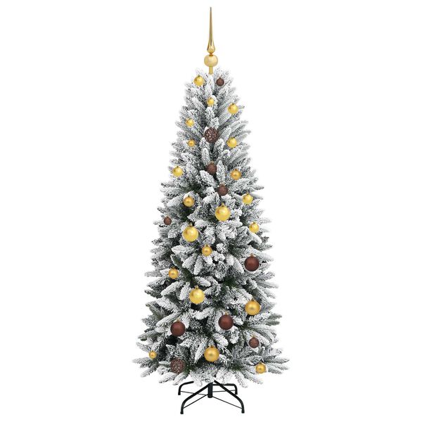 vidaXL Albero di Natale artificiale con 150 LED Bianco 150 cm